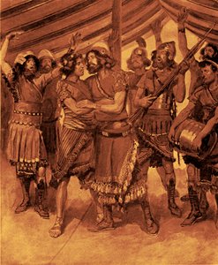 The Friendship of Jonathan and David by James Jacques Joseph after Tissot
