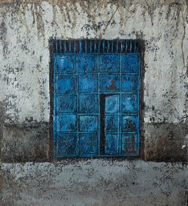 Weathered Blue Window by James Kamande