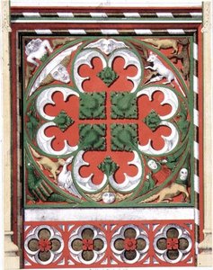 Details of a Painted Rood Screen at Dickleburgh Church, Norfolk, from 