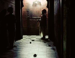 Sacred Rats Inhabit Karni Mata Temple to Hindu Goddess Bhagwati Karniji in Deshnoke, Rajasthan, India