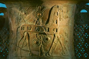 Trojan horse on seventh century B.C. amphora from Mykonos shows the earliest known depiction by James L Stanfield