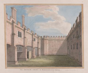 Herstmonceux Castle, East Sussex: The Chicken Court by James Lambert  of Lewes