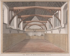 Herstmonceux Castle, East Sussex: The Hall by James Lambert  of Lewes