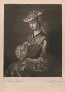 Lady taking tea
