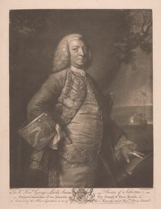 The Right Honorable George Lord Anson by James McArdell
