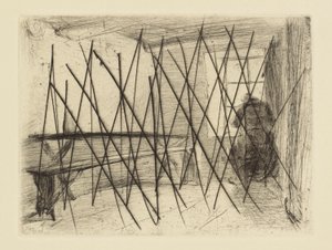 Impressions from Cancelled Plates by Whistler - The Miser