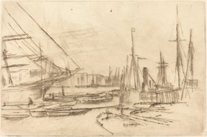 A Sketch from Billingsgate by James Abbott McNeill Whistler