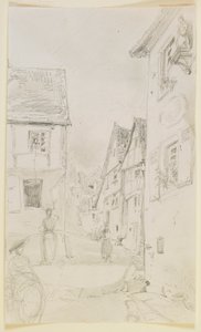 A Street Scene by James Abbott McNeill Whistler