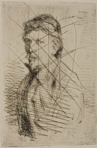 Auguste Delâtre, Printer by James Abbott McNeill Whistler