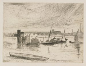 Battersea Dawn (Cadogan Pier) by James Abbott McNeill Whistler