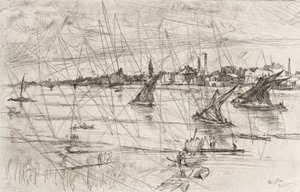Battersea Reach by James McNeill Whistler