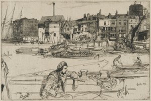 Black Lion Wharf by James Abbott McNeill Whistler