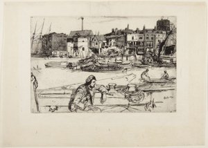 Black Lion Wharf by James McNeill Whistler