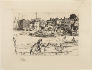 Black Lion Wharf by James McNeill Whistler