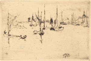 Boats, Dordrecht by James McNeill Whistler