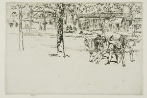 Boulevard Poissonnière, Paris by James Abbott McNeill Whistler