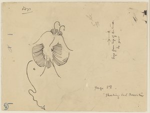 Butterfly (front); Fragment of Butterfly (back) by James McNeill Whistler
