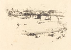 Charing Cross Railway Bridge by James Abbott McNeill Whistler