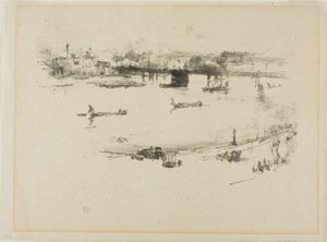Charing Cross Railway Bridge by James Abbott McNeill Whistler