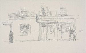 Chelsea Shops by James Abbott McNeill Whistler