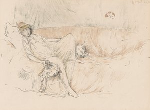 Draped Figure, Reclining by James Abbott McNeill Whistler