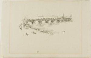 Evening, Little Waterloo Bridge by James Abbott McNeill Whistler