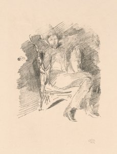 Firelight: Joseph Pennell, No. 1 by James McNeill Whistler