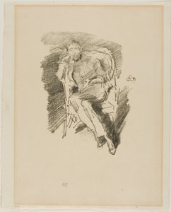 Firelight: Joseph Pennell, No. 2 by James Abbott McNeill Whistler