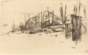 Fishing Boats, Hastings by James Abbott McNeill Whistler