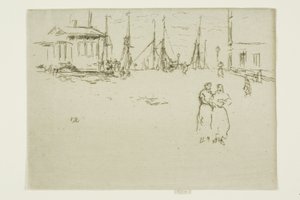Fishing Quay, Ostend by James Abbott McNeill Whistler