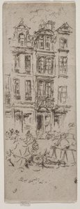 Flower Market, Brussels by James McNeill Whistler