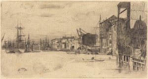 Free Trade Wharf by James McNeill Whistler