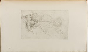 Girl Lying Down by James Abbott McNeill Whistler