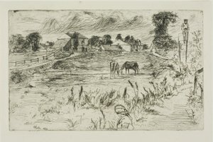 Landscape with Horses