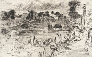 Landscape with Horses by James McNeill Whistler