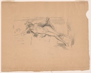 Nude Model, Reclining