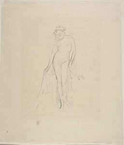 Nude Model, Standing by James Abbott McNeill Whistler