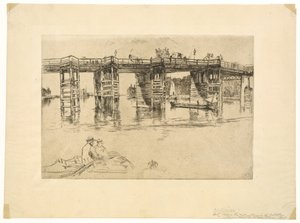 Old Putney Bridge by James Abbott McNeill Whistler