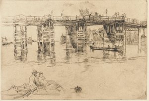Old Putney Bridge by James Abbott McNeill Whistler