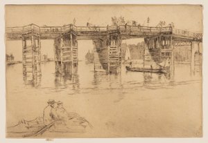 Old Putney Bridge by James Abbott McNeill Whistler