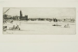 Old Westminster Bridge by James Abbott McNeill Whistler