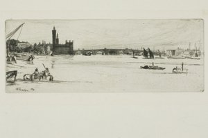 Old Westminster Bridge by James Abbott McNeill Whistler