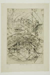 Ponte del Piovan by James Abbott McNeill Whistler