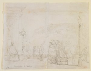 Promenade in Baden by James Abbott McNeill Whistler