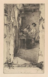 Rag Pickers, Quartier Mouffetard, Paris by James Abbott McNeill Whistler