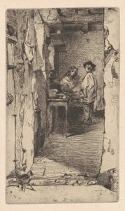 Rag Pickers, Quartier Mouffetard, Paris by James Abbott McNeill Whistler