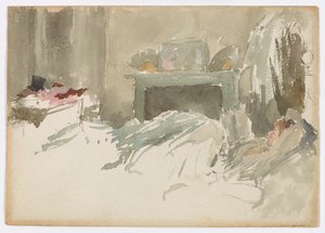 Resting in Bed by James Abbott McNeill Whistler