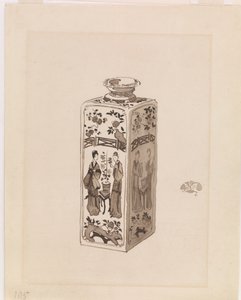 Square Canister with Long Neck by James Abbott McNeill Whistler