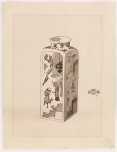 Square Canister with Expanding Neck by James Abbott McNeill Whistler