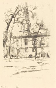 St. Giles-in-the-Fields by James Abbott McNeill Whistler